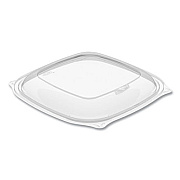Dart PresentaBowls Pro Clear Square Bowl Lids, Large Vented Square, 8.5 x 8.5 x 1, Clear, Plastic, 63/Bag, 4 Bags/Carton (PP2464BDL)