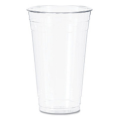 Dart Ultra Clear PETE Cold Cups, 24 oz, Plastic, Clear, 50/Sleeve, 12 Sleeves/Carton (TD24)