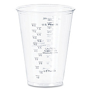 Dart PET Graduated Medical and Dental Cups, 10 oz, Plastic, Clear, 50/Bag, 20 Bags/Carton (TP10DGM)