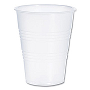 Dart High-Impact Polystyrene Cold Cups, 9 oz, Plastic, Translucent, 100/Sleeve, 25 Sleeves/Carton (Y9CT)