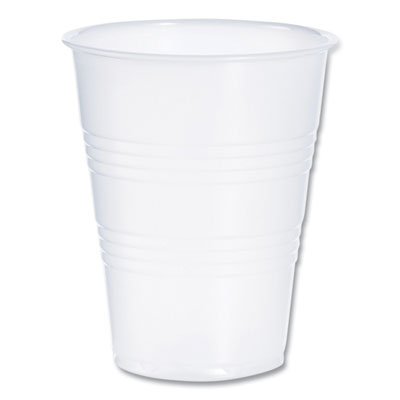 Dart High-Impact Polystyrene Cold Cups, 9 oz, Plastic, Translucent, 100/Sleeve, 25 Sleeves/Carton (Y9CT)