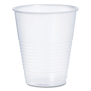Dart High-Impact Polystyrene Squat Cold Cups, 12 oz, Plastic, Translucent, 50/Sleeve, 20 Sleeves/Carton (Y12S)