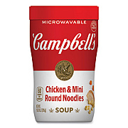 Campbell's Soup On The Go Chicken with Mini Noodles, 10.75 oz Cup, 8/Carton (35100007)