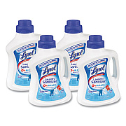 LYSOL Brand Laundry Sanitizer, Liquid, Crisp Linen, 90 oz, 4/Carton (95872)