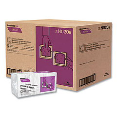 Cascades PRO Select Single Serve Luncheon Napkins, 1-Ply, 12 x 12, White, 500/Pack, 6,000/Carton (N020)