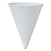 SOLO Cone Water Cups, Chipboard Box Inner Packaging, ProPlanet Seal, 4 oz, Paper, White, 200/Bag, 25 Bags/Carton (4R2050)