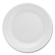 Dart Quiet Classic Laminated Foam Dinnerware Plates, 6" dia, White, 125/Pack, 8 Packs/Carton (6PWQR)