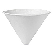 SOLO Bare Eco-Forward Treated Paper Funnel Cups, ProPlanet Seal, 6 oz, White, 250/Bag, 10/Carton (6SRX)