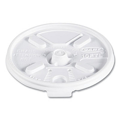 Dart Lift n' Lock Plastic Hot Cup Lids, Fits 10 oz Hot Cups, White, 1,000/Carton (10FTL)