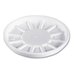 Dart Vented Foam Lids, Fits 6 oz to 32 oz Hot Cups, White, 50/Pack, 10 Packs/Carton (20RL)