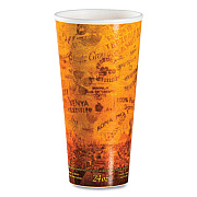 Dart Fusion Escape Foam Hot/Cold Cups, 24 oz, Brown/Black, 500/Carton (24U16ESC)