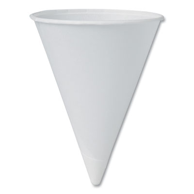 SOLO Cone Water Cups, ProPlanet Seal, 4.25 oz, Paper, White, 200/Bag, 25 Bags/Carton (42R2050)
