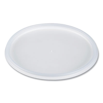 Dart Plastic Lids for Foam Containers, Flat, Vented, Fits 24 oz to 32 oz, Translucent, 100/Pack, 5 Packs/Carton (48JL)