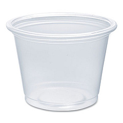 Dart Conex Complements Portion/Medicine Cups, 1 oz, Plastic, Clear, 125/Bag, 20 Bags/Carton (100PC)