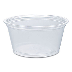 Dart Conex Complements Portion/Medicine Cups, 2 oz, Plastic, Clear, 125/Bag, 20 Bags/Carton (200PC)