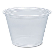 Dart Conex Complements Portion/Medicine Cups, 2.5 oz, Plastic, Clear, 125/Bag, 20 Bags/Carton (250PC)