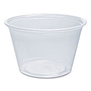 Dart Conex Complements Portion/Medicine Cups, 4 oz, Plastic, Clear, 125/Bag, 20 Bags/Carton (400PC)