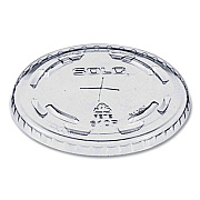 Dart Plastic Cold Cup Lids, Fits 9 oz to 10 oz Cold Cups, Clear, 1,000/Carton (610TS)