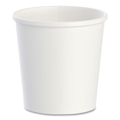 SOLO Flexstyle Double Poly Paper Containers, 16 oz, White, Paper, 25/Pack, 20 Packs/Carton (H4165U)