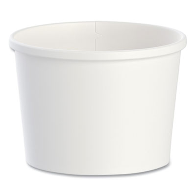 SOLO Flexstyle Double Poly Paper Containers, 12 oz, 3.6" Diameter, White, Paper, 25/Bag, 20 Bags/Carton (HS4125WH)