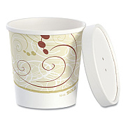 SOLO Flexstyle Double Poly Food Combo Packs, 16 oz, Symphony, Paper, 25 Combos/Sleeve, 10 Sleeves/Carton (KHB16ASYM)