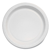 SOLO Bare Eco-Forward Clay-Coated Paper Plate, ProPlanet Seal, Mediumweight, 6" dia, White/Brown/Green, 1,000/Carton (MP6B)