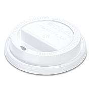 SOLO Traveler Cappuccino Style Dome Lid, Fits 10 oz Hot Cups, Plastic, White, 100/Pack, 10 Packs/Carton (TL31R2)