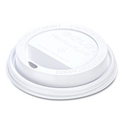 SOLO Traveler Cappuccino Style Dome Lid, Fits 10 oz to 24 oz Hot Cups, Plastic, White, 100/Pack, 10 Packs/Carton (TLP316)
