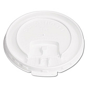 Dart Lift Back and Lock Tab Cup Lids for Foam Cups, Fits 8 oz Cups, White, 2,000/Carton (DLX8R)