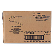 Eco-Products EcoSense Renewable Plant Starch Cutlery, Spoon, Plastic, Cream, 50/Pack, 20 Packs/Carton (EPS003)