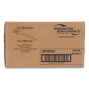Eco-Products EcoSense Renewable Plant Starch Cutlery, Fork, Plastic, Cream, 50/Pack, 20 Packs/Carton (EPS002)