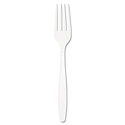 Dart Guildware Heavyweight Plastic Forks, White, 100/Box, 10 Boxes/Carton (GBX5FW)