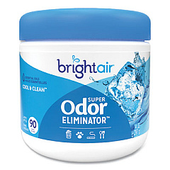 BRIGHT Air Super Odor Eliminator, Cool and Clean, Blue, 14 oz Jar (900090EA)