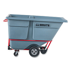 Rubbermaid Commercial 1 cu yd BRUTE DURATILT Frame Tilt Truck, Standard Duty, 1,200 lb Capacity, Gray (2192462)