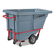 Rubbermaid Commercial 0.5 cu yd BRUTE DURATILT Frame Tilt Truck, Standard Duty, 850 lb Capacity, Gray (2192466)