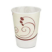 Dart Trophy Plus Dual Temperature Insulated Cups in Symphony Design, 10 oz, Beige, 60/Pack (X10NJ8002PK)