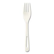 World Centric Cutlery Dispenser Refills, Fork, Plastic, Light Beige, 100/Bag, 10 Bags/Carton (FOPS6DP)