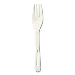 World Centric Cutlery Dispenser Refills, Fork, Plastic, Light Beige, 100/Bag, 10 Bags/Carton (FOPS6DP)