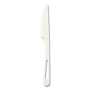 World Centric Cutlery Dispenser Refills, Knife, Plastic, Light Beige, 100/Bag, 10 Bags/Carton (KNPS6DP)