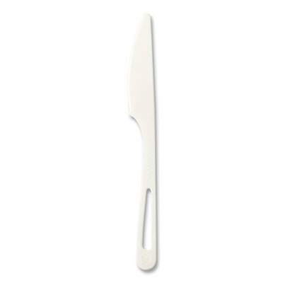 World Centric Cutlery Dispenser Refills, Knife, Plastic, Light Beige, 100/Bag, 10 Bags/Carton (KNPS6DP)