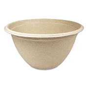 World Centric Fiber Barrel Bowls, 12 oz, 4.5" Diameter x 2.5" h, Natural, Paper, 500/Carton (BBSC12NLFP)