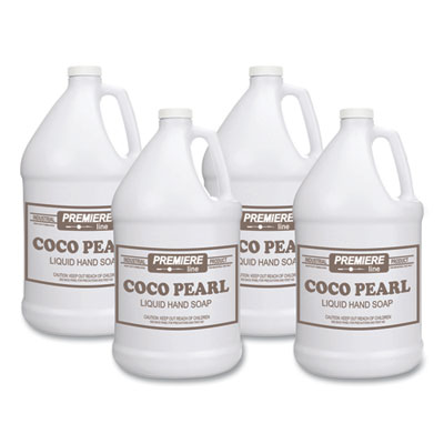 Kess Coco Pearl Liquid Hand Soap, Coconut Scent, 128 oz, 4/Carton