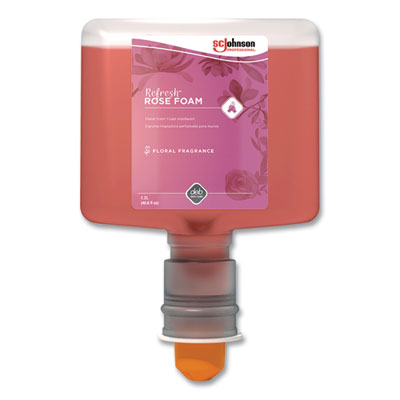 SC Johnson Professional Refresh Foaming Hand Soap Refill, Rose Scent, 1.2 L, 3/Carton (RFW120TF)