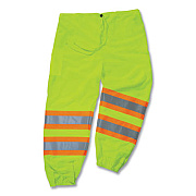 ergodyne GloWear 8911 Class E Two-Tone Pants, Large/X-Large, Lime (22965)