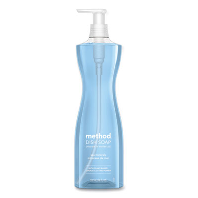 Method Dish Soap Pump, Hour-Glass Bottle Shape, Sea Minerals Scent, 18 oz Pump Bottle, 6/Carton (318972)