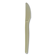 Eco-Products EcoSense Renewable Plant Starch Cutlery, Knife, Plastic, Cream, 50/Pack (EPS001PK)