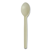 Eco-Products EcoSense Renewable Plant Starch Cutlery, Spoon, Plastic, Cream, 50/Pack (EPS003PK)