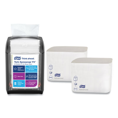 Tork Xpressnap Fit Starter Pack, 4 x 6 x 7, Black (800723)