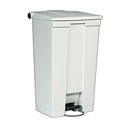 Rubbermaid Commercial Legacy Step-On Receptacle, 23 gal, Plastic, White (FG614600WHT)