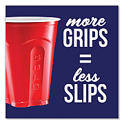 SOLO Squared Plastic Party Cups, 18 oz, Red, 240/Carton (SQ182020004)